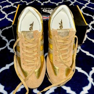 Gola Gold and Tan Women's Sneakers